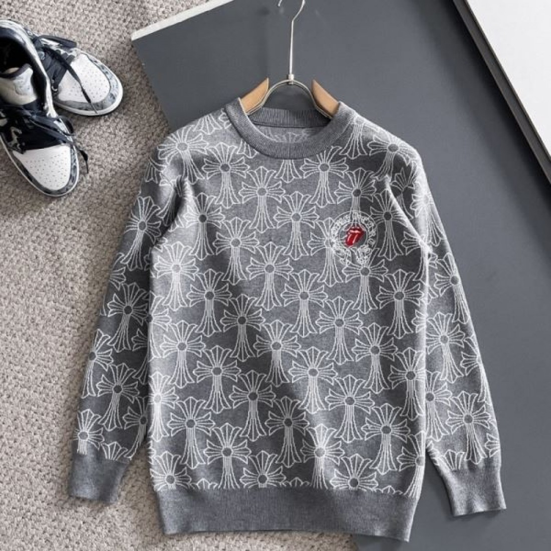 ストリート系 迫力 強め CHROME HEARTS クロムハーツ コピー セーター ラフ感