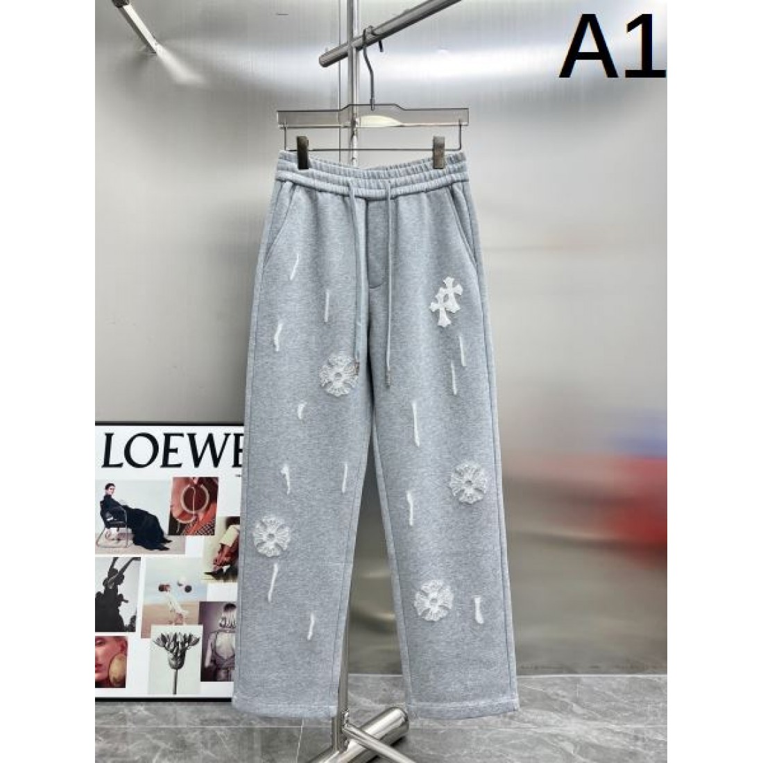 スタイリッシュ 上質 CHROME HEARTS クロムハーツ コピー カジュアルパンツ 都会的 印象的