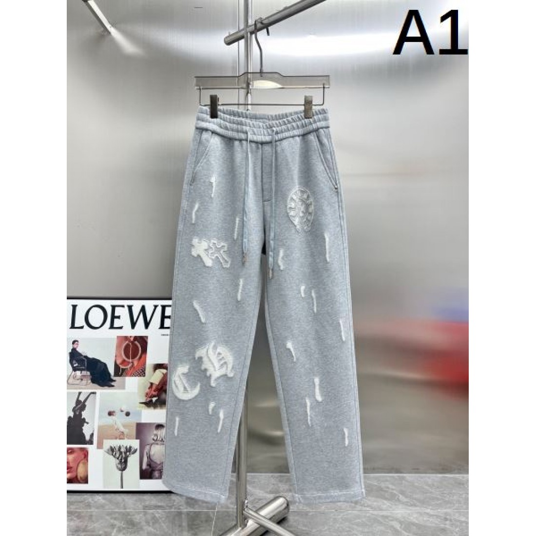 ワイルド 高級感 CHROME HEARTS クロムハーツ コピー カジュアルパンツ インパクト 洗練