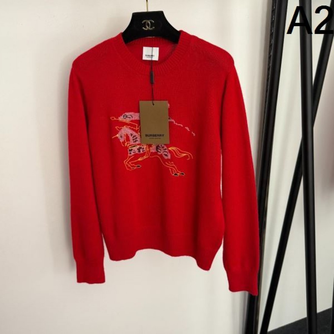 大人カジュアル 柔らか BURBERRY バーバリー コピー 長袖ニット 着回し便利 快適素材