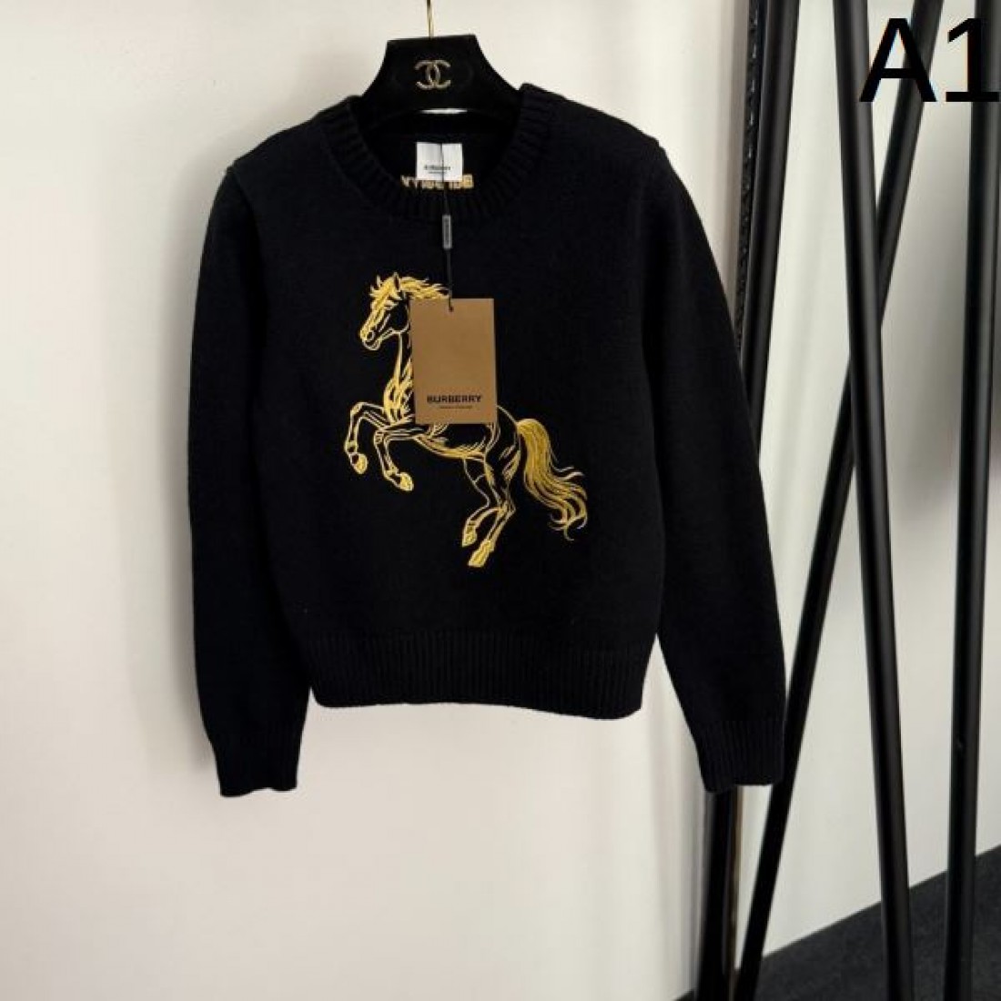 シンプル 上品 BURBERRY バーバリー コピー 長袖ニット 上質生地 おしゃれ
