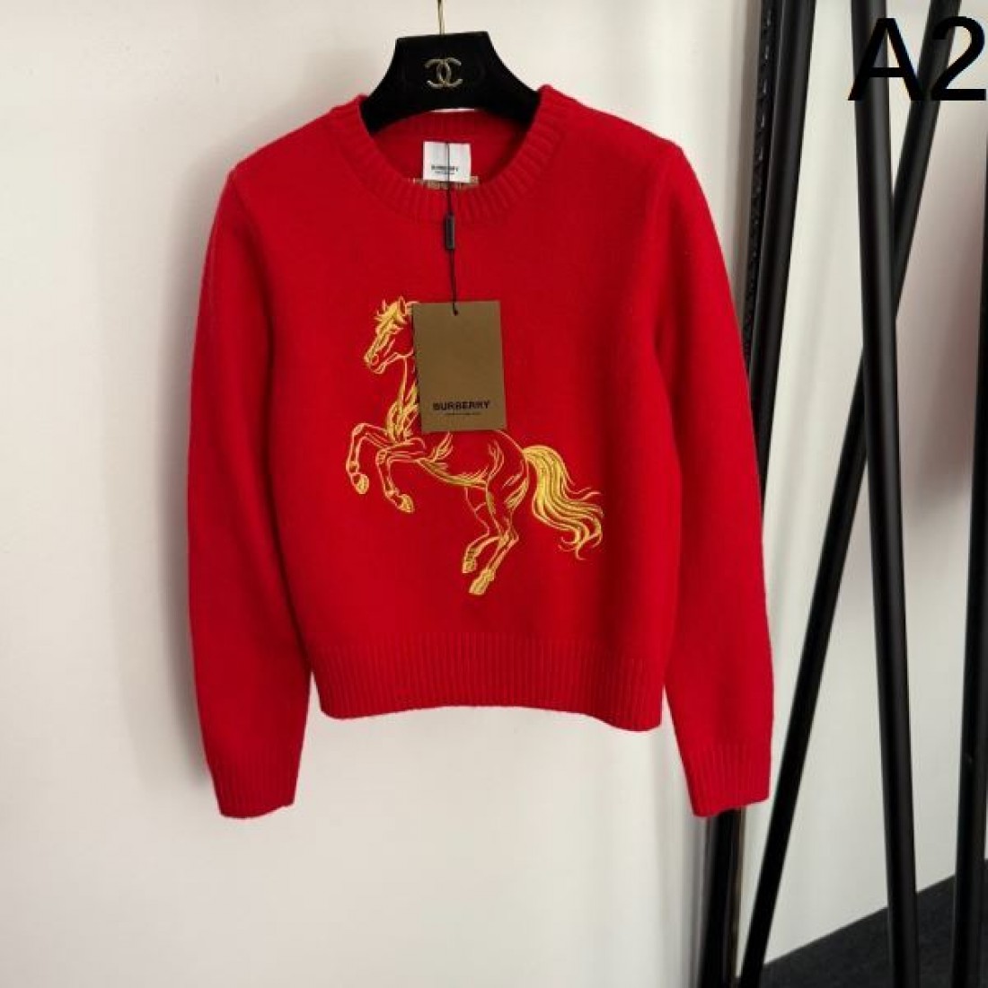 シンプル 上品 BURBERRY バーバリー コピー 長袖ニット 上質生地 おしゃれ