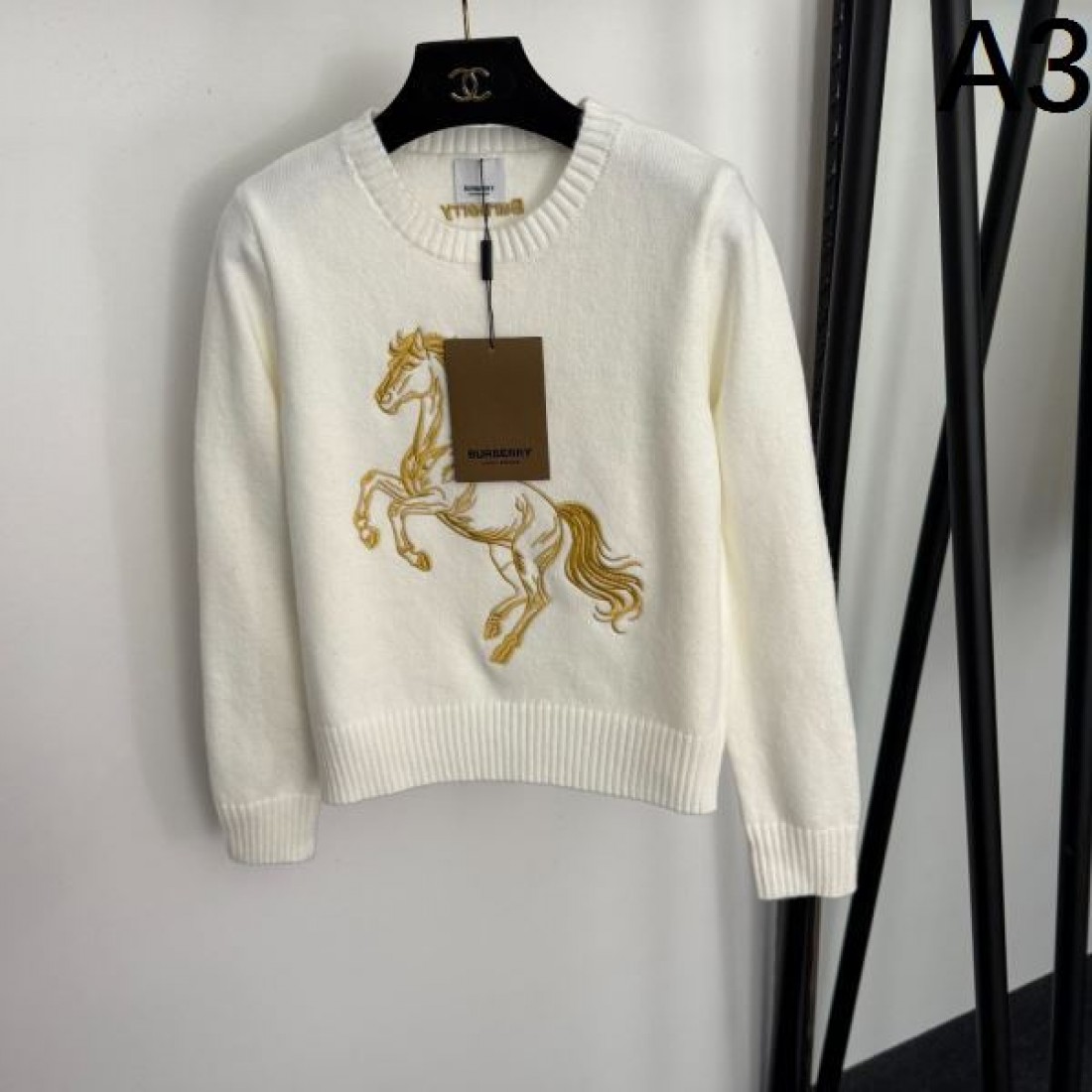 シンプル 上品 BURBERRY バーバリー コピー 長袖ニット 上質生地 おしゃれ