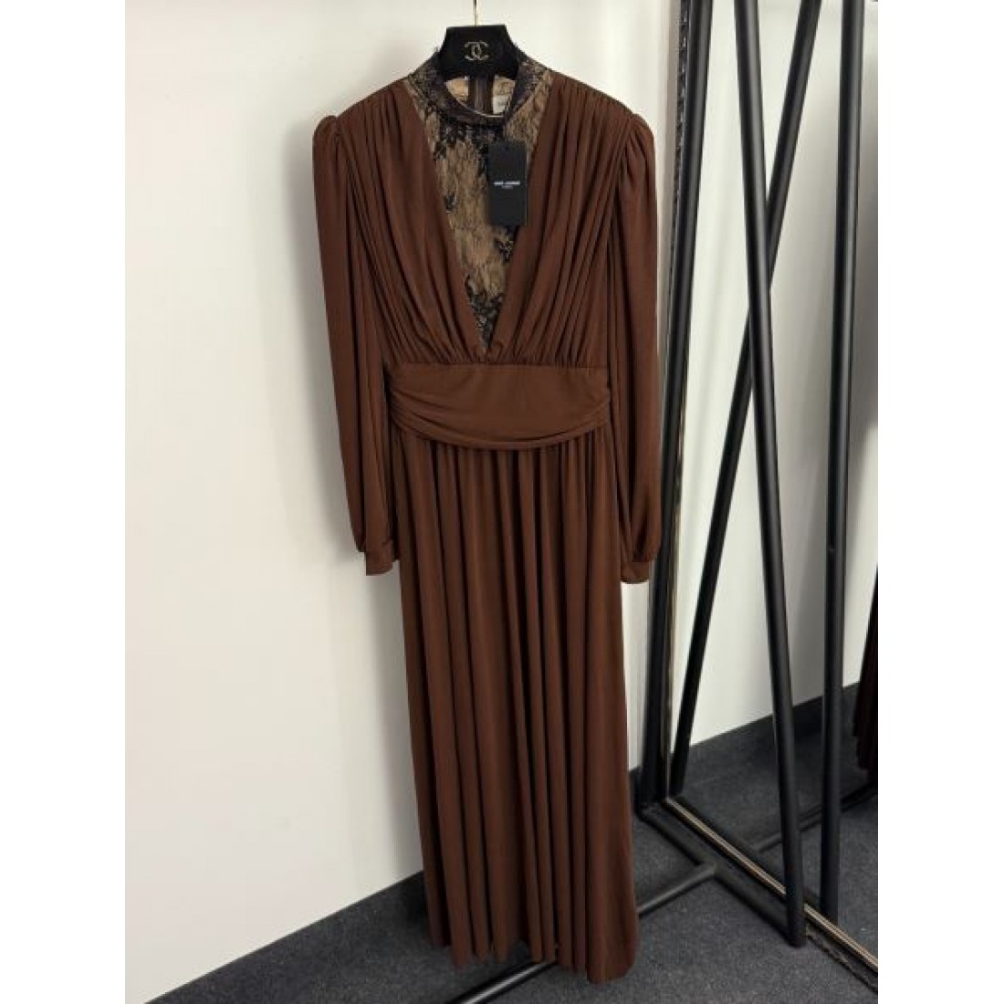 エレガント クラシック 気品 YSL イヴ・サンローラン コピー ワンピース 大人っぽい