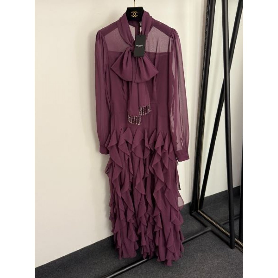 エレガント 女性的 上品 YSL イヴ・サンローラン コピー ワンピース 華やか