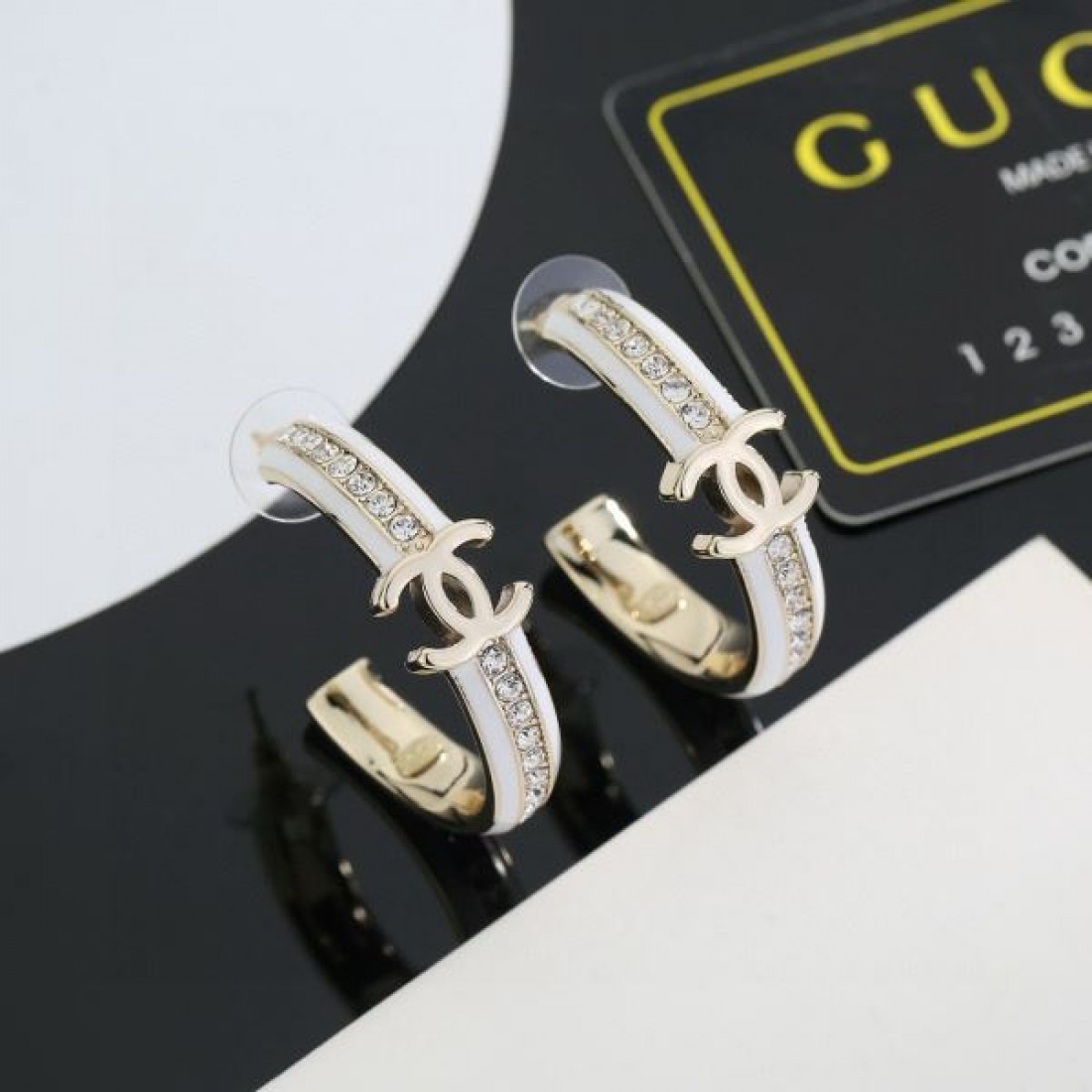 洗練 フェミニン CHANEL シャネル コピー イヤリング 華奢見え 状態良好