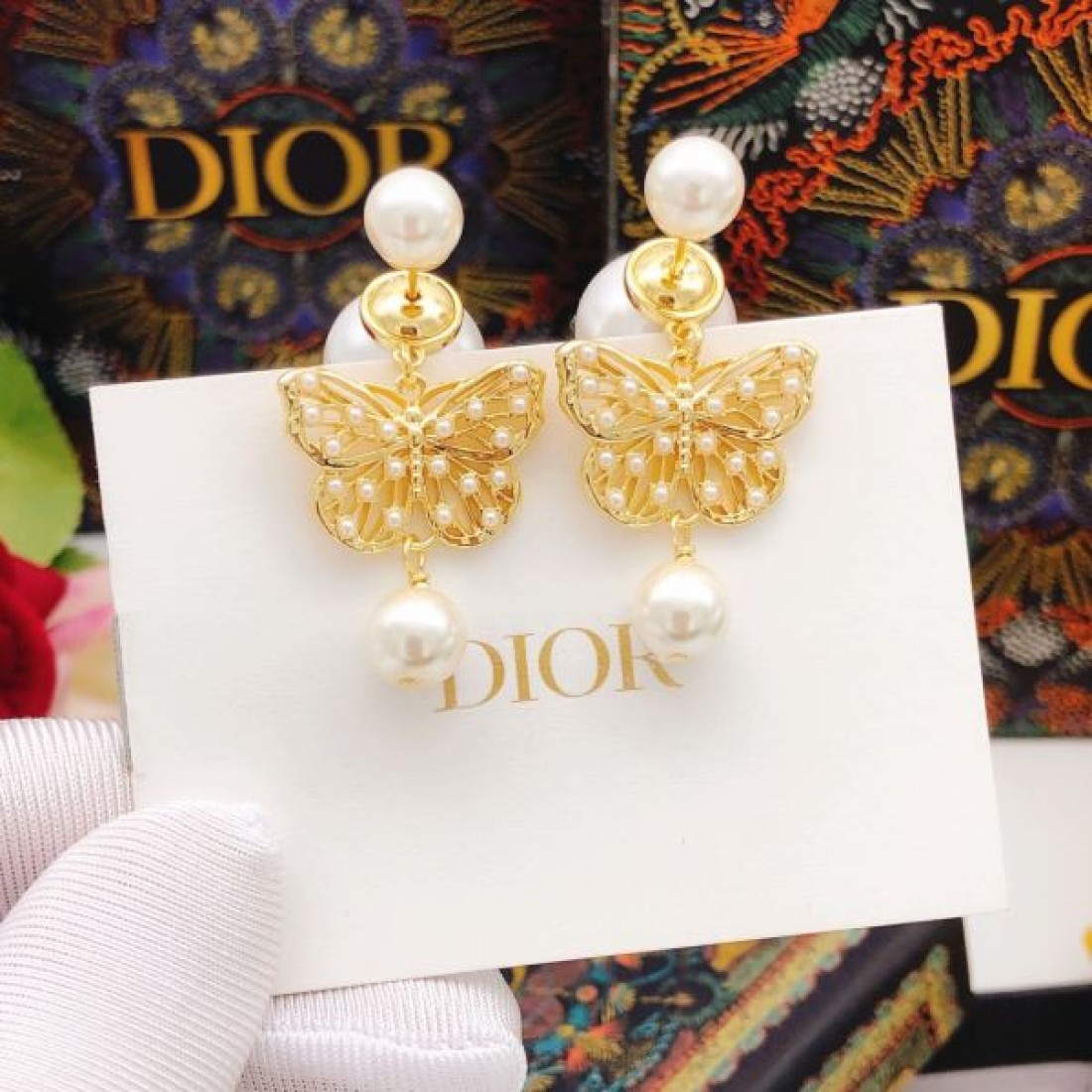 洗練 上品 DIOR ディオール コピー イヤリング 華やか フェミニン