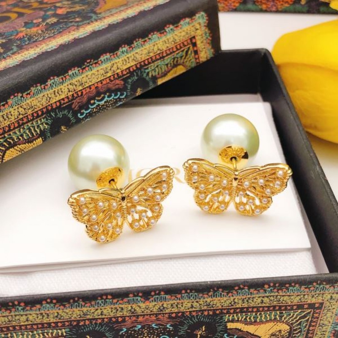 洗練 上品 DIOR ディオール コピー イヤリング 華やか フェミニン