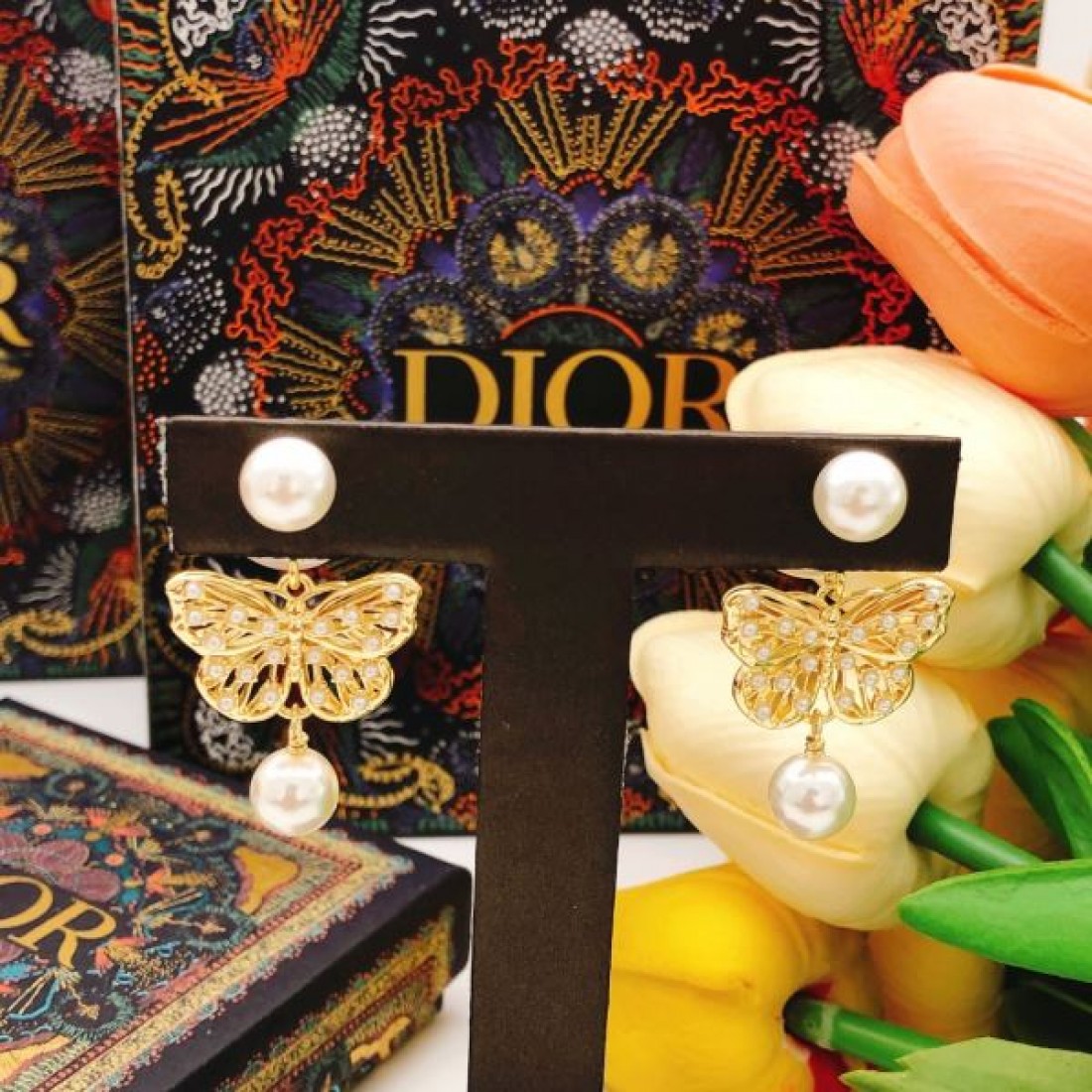 洗練 上品 DIOR ディオール コピー イヤリング 華やか フェミニン