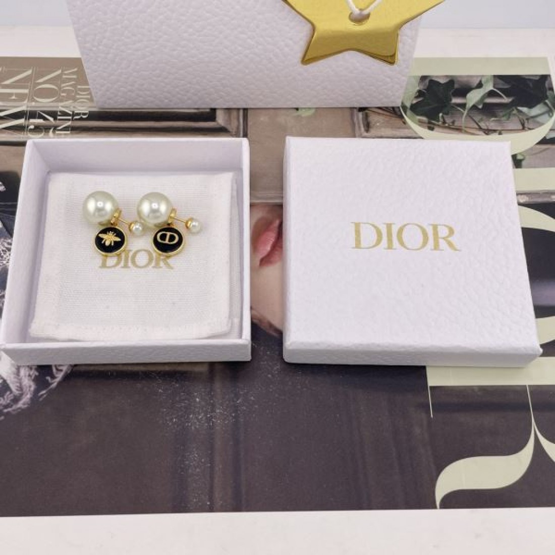 都会的 モダン DIOR ディオール コピー イヤリング 上質素材 状態良好