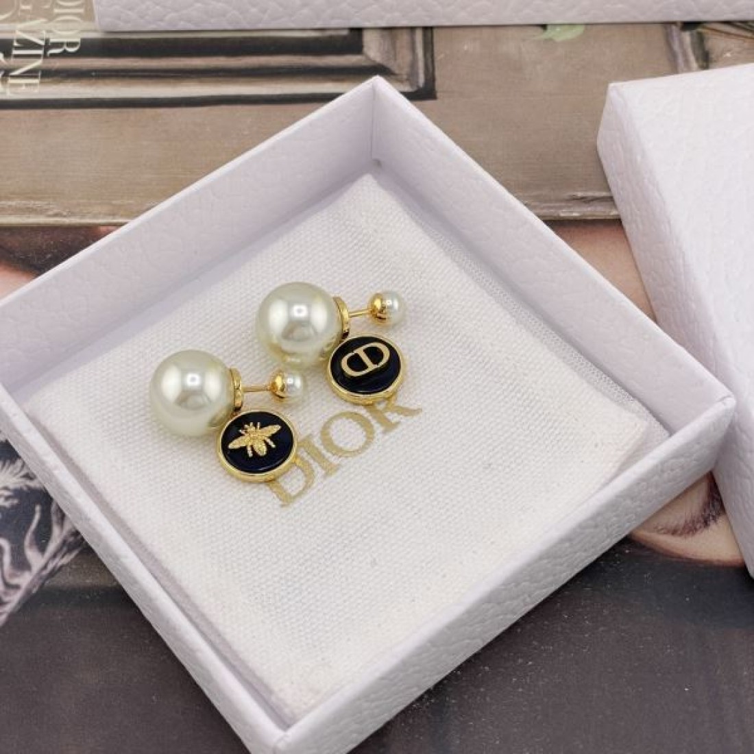 都会的 モダン DIOR ディオール コピー イヤリング 上質素材 状態良好