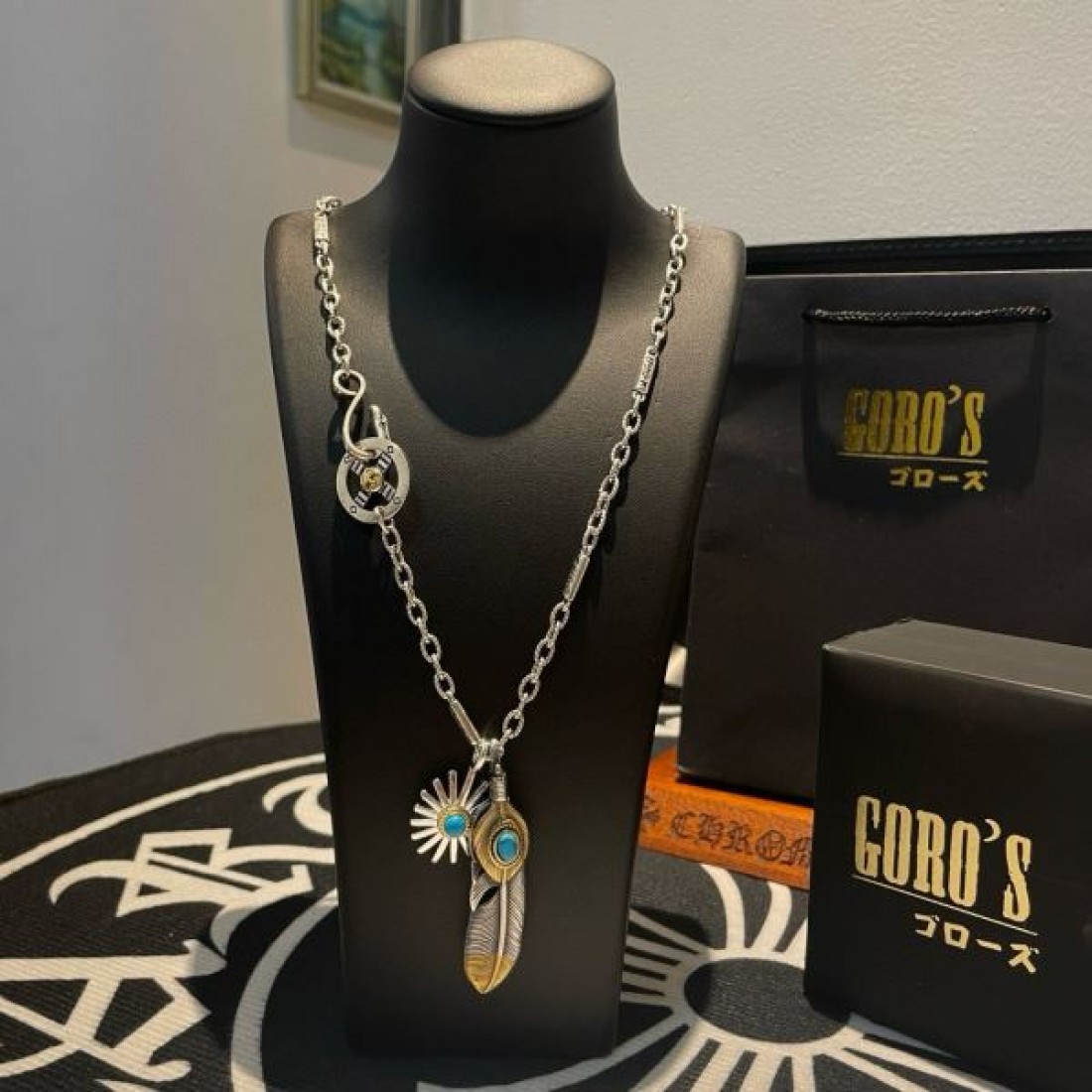 重厚感 定番 男前 GOROS ゴローズ コピー ネックレス 存在感 渋い 人気