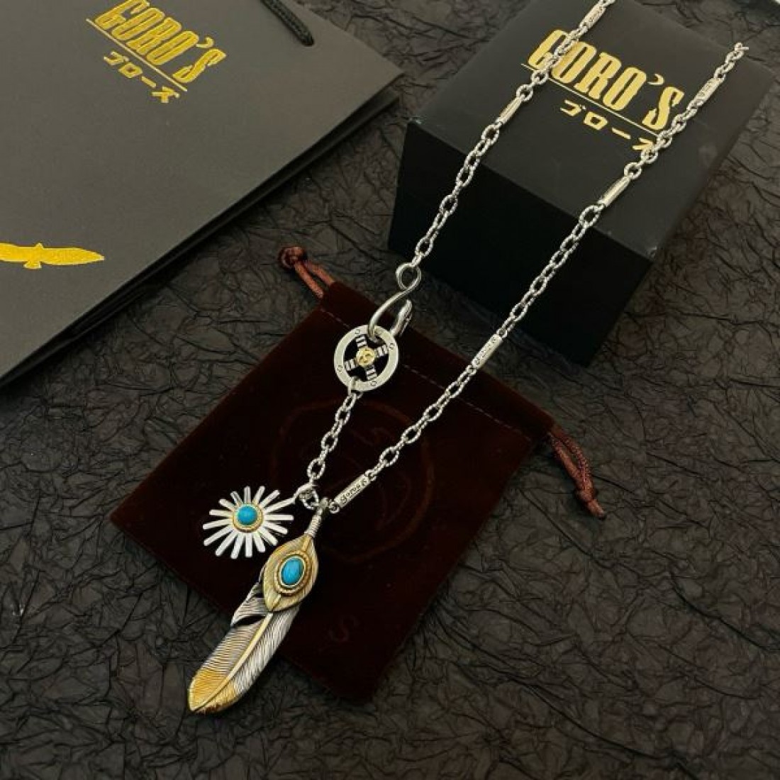 重厚感 定番 男前 GOROS ゴローズ コピー ネックレス 存在感 渋い 人気