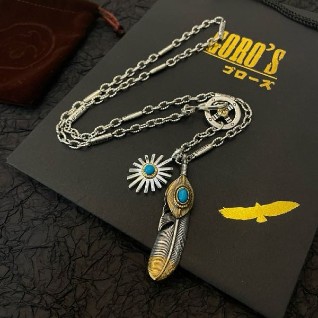 重厚感 定番 男前 GOROS ゴローズ コピー ネックレス 存在感 渋い 人気