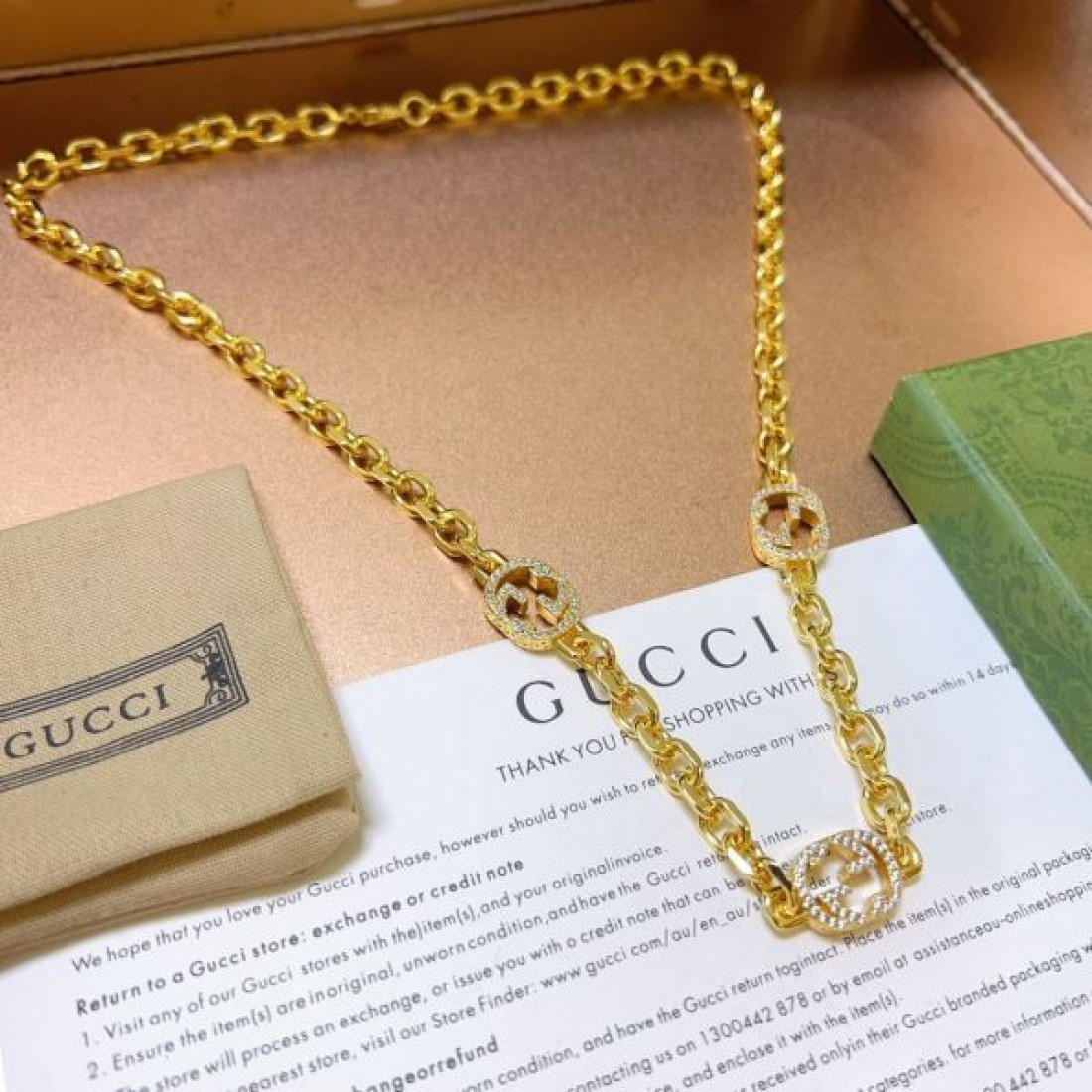 モード感 洗練 スタイリッシュ GUCCI グッチ コピー ネックレス クール