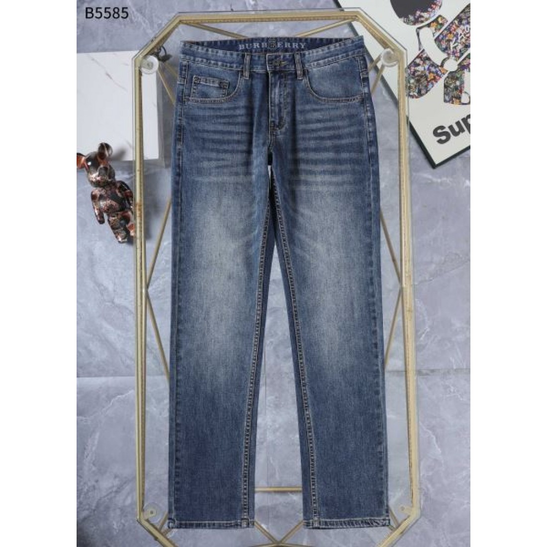 上品 定番 上質 BURBERRY バーバリー コピー ジーンズ クラシック