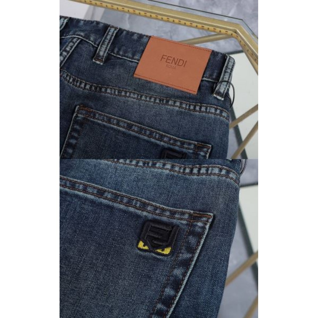 都会的 スタイリッシュ 上品 FENDI フェンデイ コピー ジーンズ 高級感