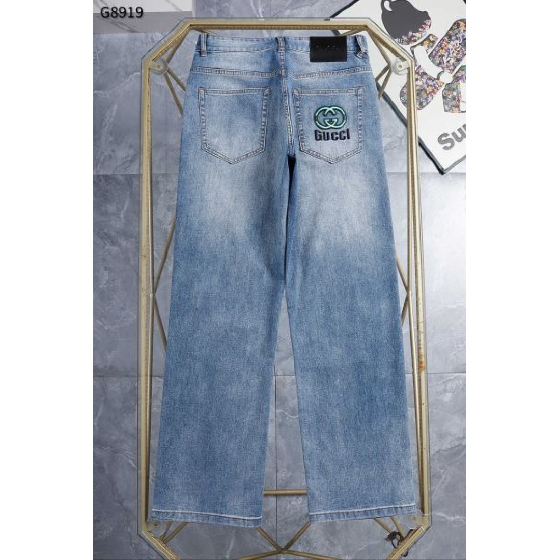 クラシック 大人っぽい 上質 GUCCI グッチ コピー ジーンズ 高見え 定番