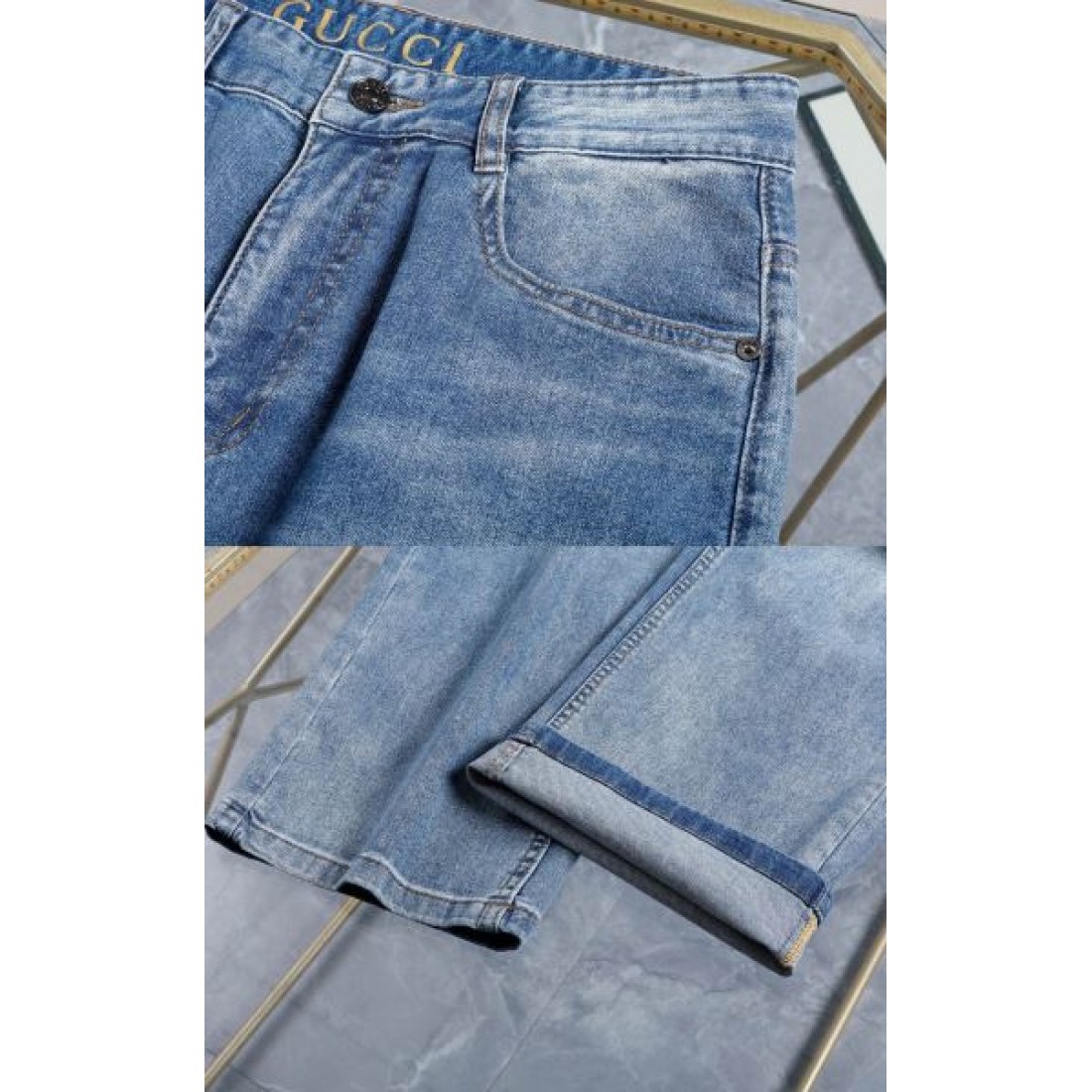 クラシック 大人っぽい 上質 GUCCI グッチ コピー ジーンズ 高見え 定番
