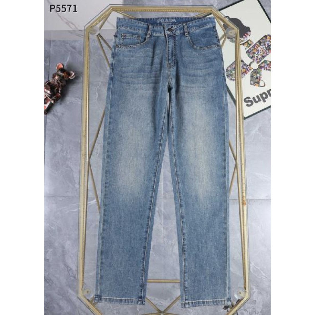 モード感 高級 上品 PRADA プラダ コピー ジーンズ 洗練 大人っぽい 人気