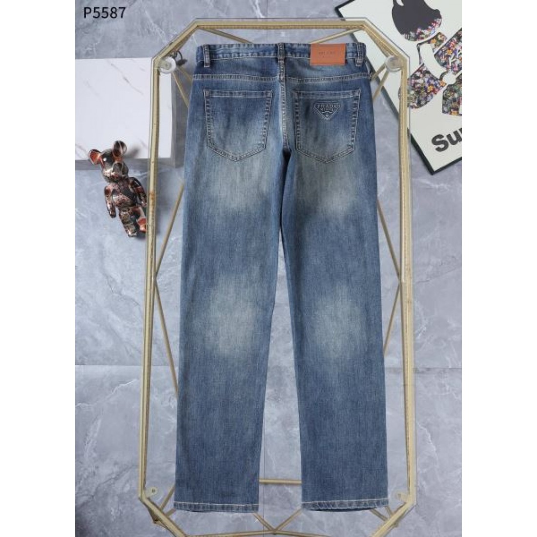 ミニマル 上質 モダン PRADA プラダ コピー ジーンズ 万能 高見え 人気