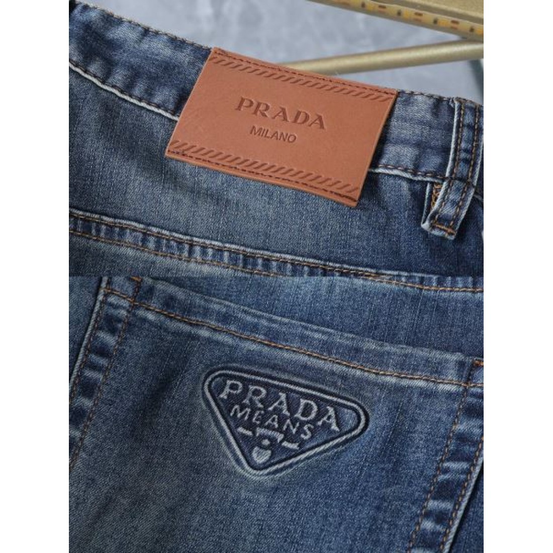 ミニマル 上質 モダン PRADA プラダ コピー ジーンズ 万能 高見え 人気