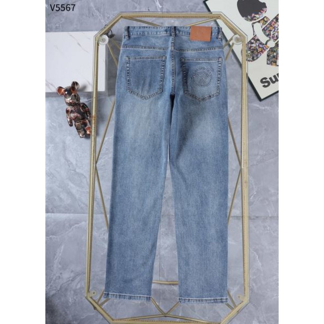  華やか インパクト 高級 VERSACE ヴェルサーチェ コピー ジーンズ 存在感