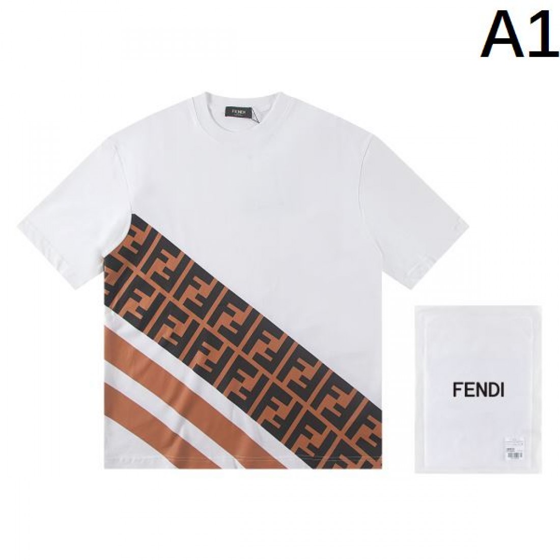大人カジュアル 上質 FENDI フェンディ コピー Tシャツ 通気性良好 デイリー向け
