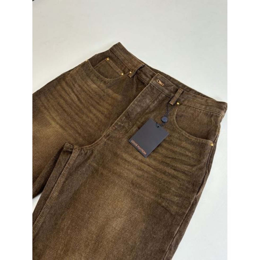 ヴィンテージ風 高品質 ルイヴィトン LOUIS VUITTON コピー デニムパンツ 耐久素材