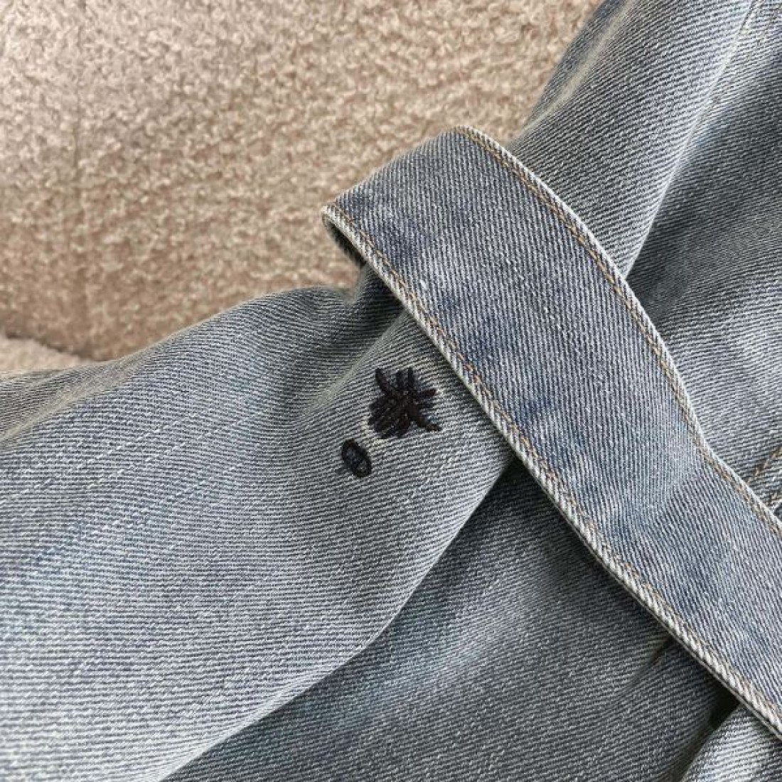 ディオール スーパーコピー  デニムシャツワンピース ウフレアライン ベルト付き レディース Dior ジュアル上品