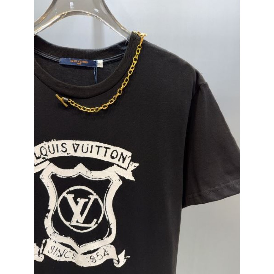 Louis Vuitton 高級感 ヴィンテージロゴ チェーン付き ルイ・ヴィトン コピー  ワンピース シンプルモード